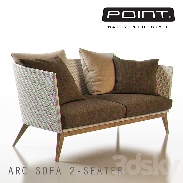 ARC Outdoor 2-Seater Sofa – POINT 3DSMax File - thumbnail 1