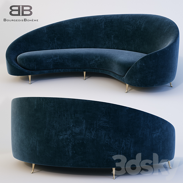 Arc Sofa 3DSMax File - thumbnail 1