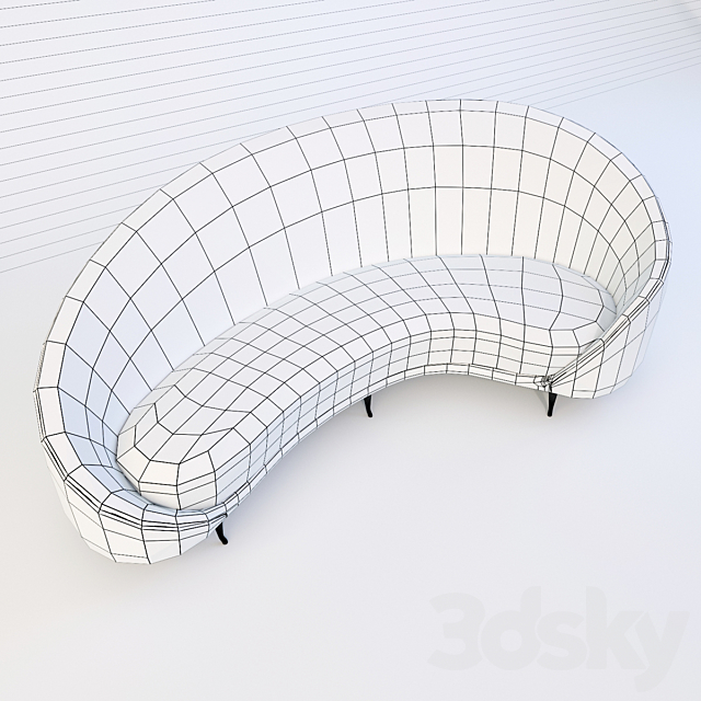 Arc Sofa 3DSMax File - thumbnail 3