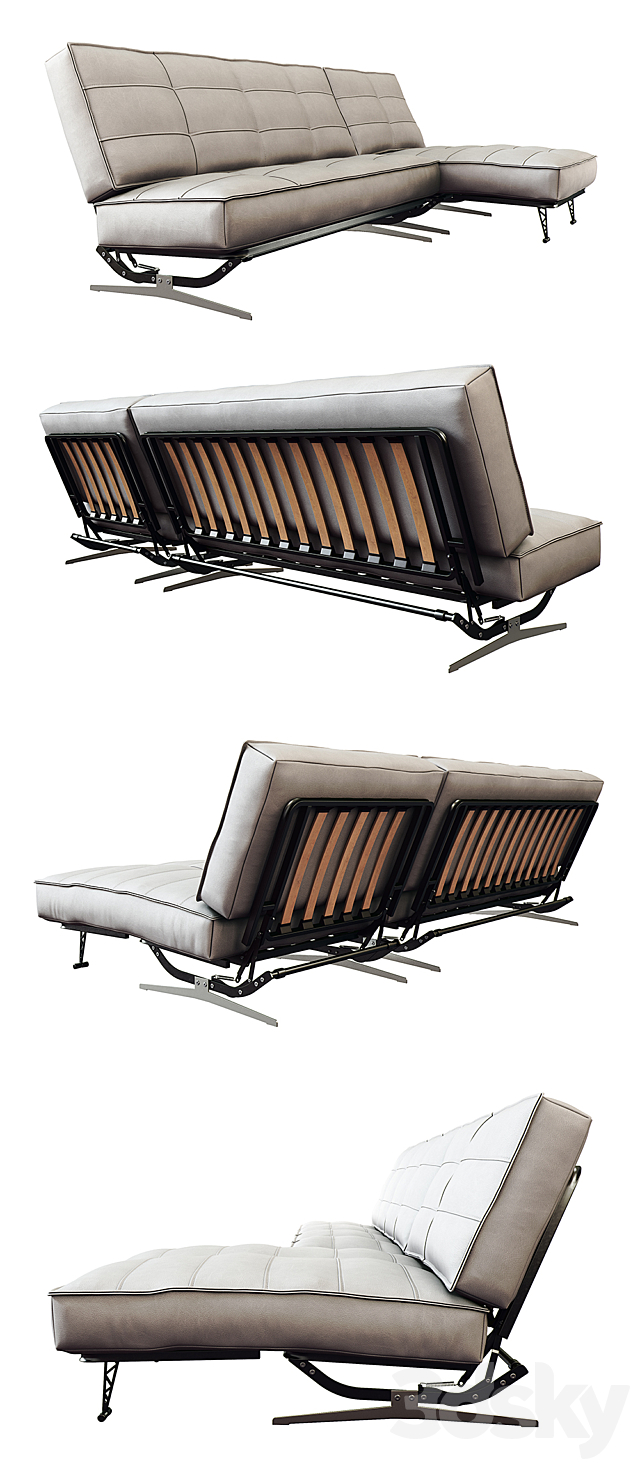 Arni corner sofa 3ds Max - thumbnail 2