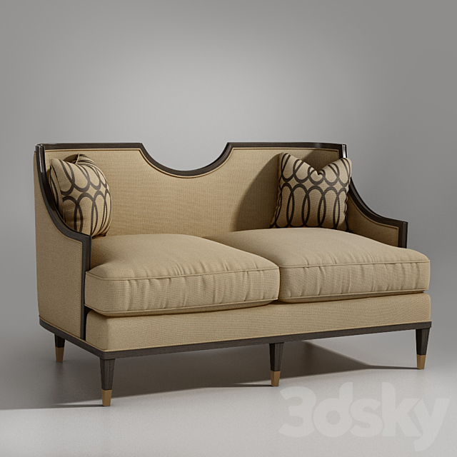 ART Furniture Harper Mineral Loveseat 3DSMax File - thumbnail 1