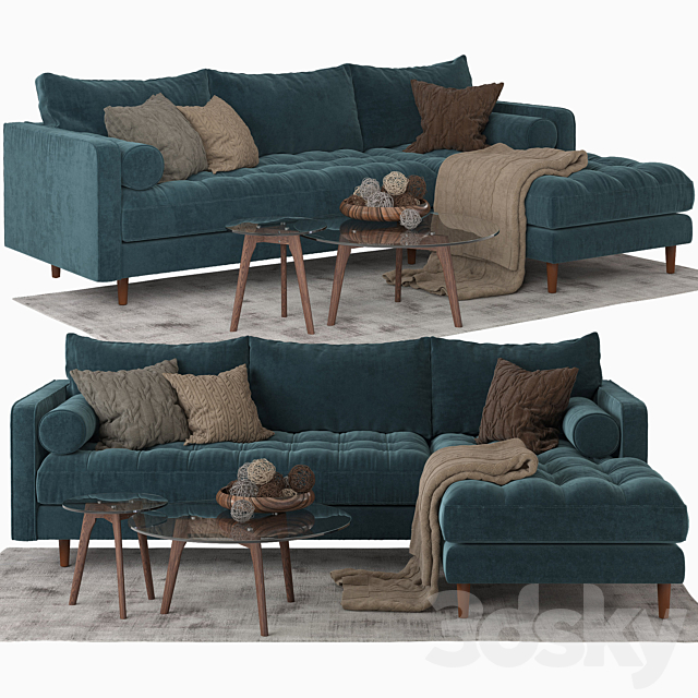 Article_Sven sectional sofa 3DSMax File - thumbnail 1