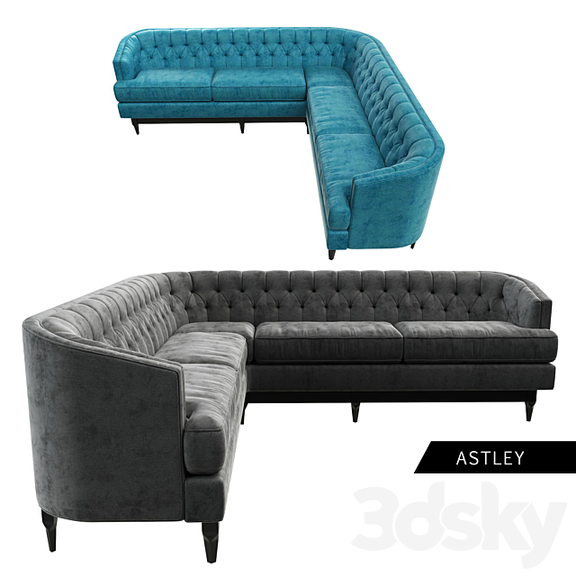 Astley Corner Lounge Sofa 3DSMax File - thumbnail 1