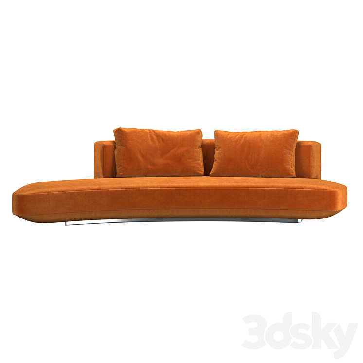 Audrey sofa 3DS Max Model - thumbnail 2