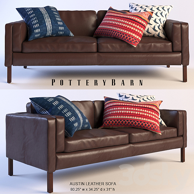 AUSTIN Collection – a collection of upholstered furniture in retro style 3DSMax File - thumbnail 1