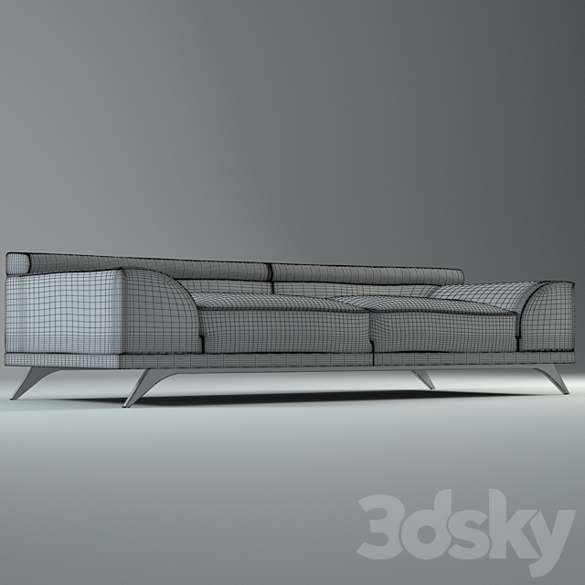 AZUR sofa 3DS Max Model - thumbnail 2