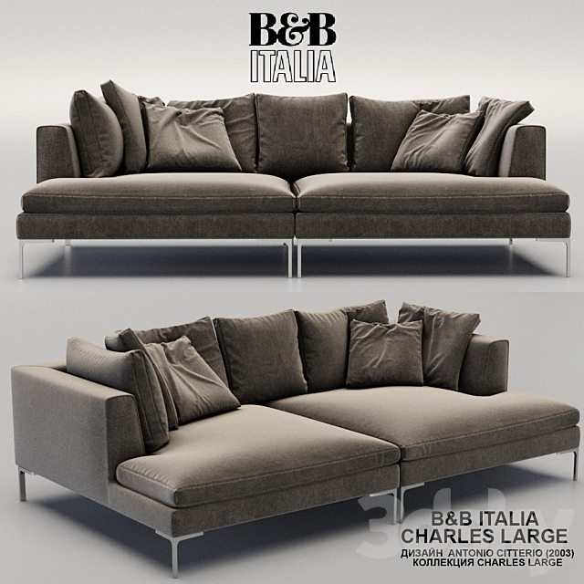 B & B Italia CHARLES LARGE 3DSMax File - thumbnail 1