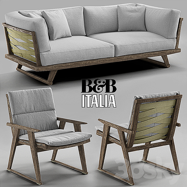 B & B Italia Gio 3DSMax File - thumbnail 1