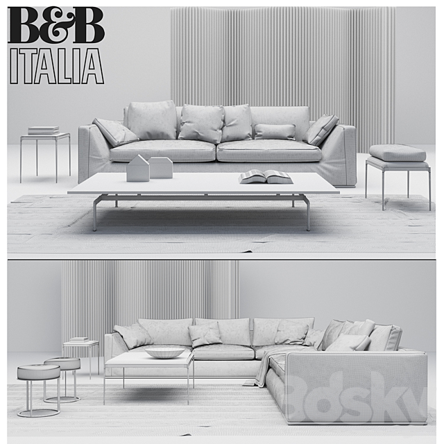 B & B Italia Sofa Richard 3DSMax File - thumbnail 3