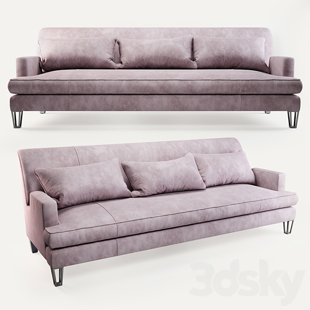 Baker Almandine Sofa 3DSMax File - thumbnail 1