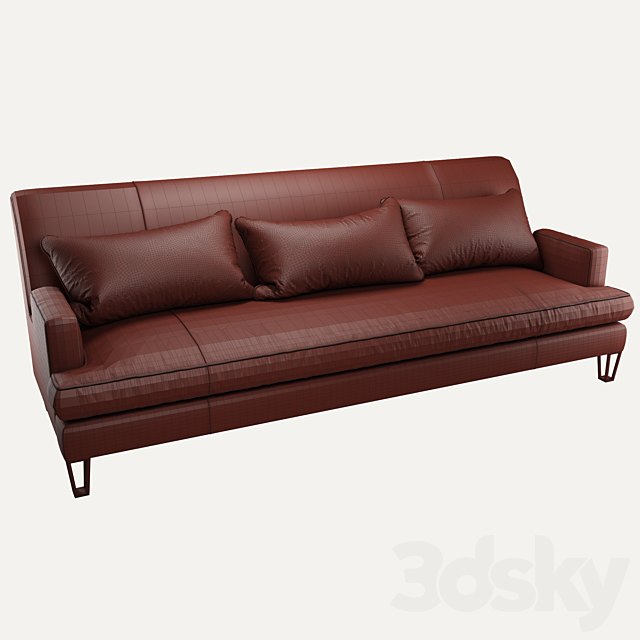 Baker Almandine Sofa 3DSMax File - thumbnail 3