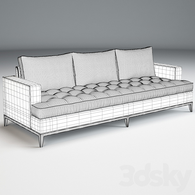 Baker Bennet Sofa No. 6567S 3DSMax File - thumbnail 2