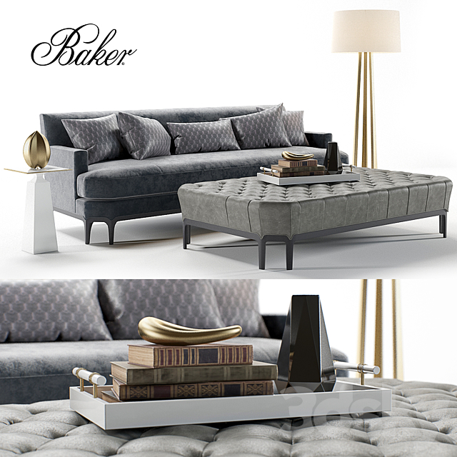 Baker Celestite Sofa 3DSMax File - thumbnail 1