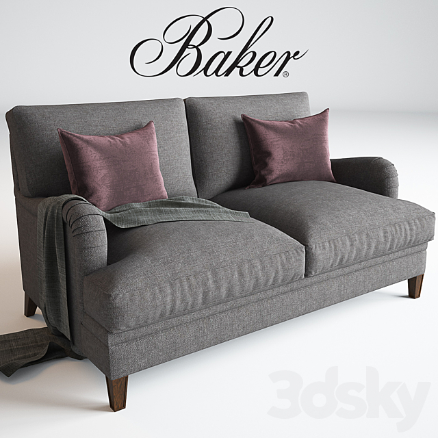 Baker Churchill Loveseat No. 6121L Michael S Smith 3DS Max Model - thumbnail 1