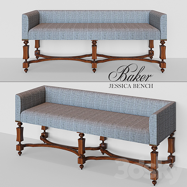 Baker JESSICA BENCH 3DSMax File - thumbnail 1