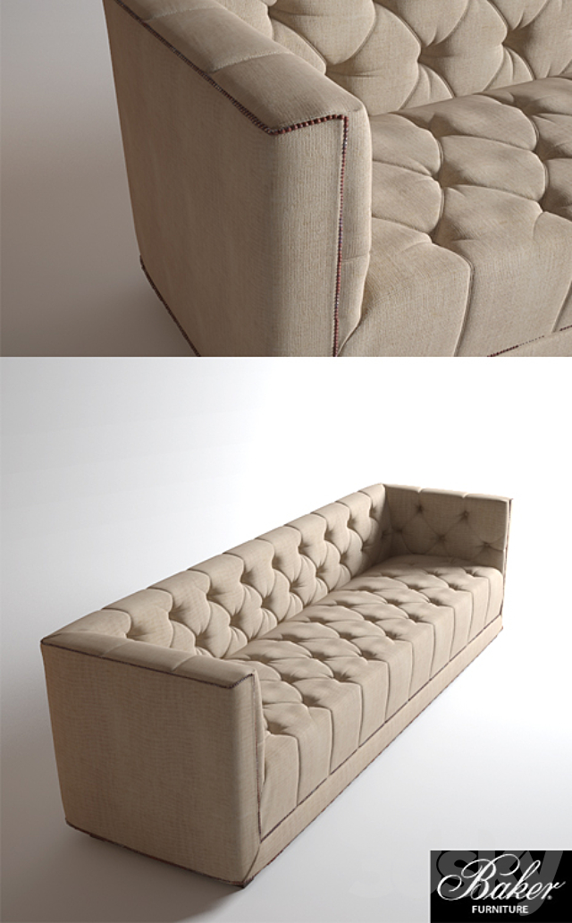 Baker Paris Sofa 3ds Max - thumbnail 1