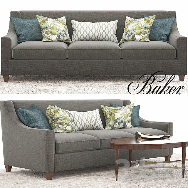 Baker_Berkley Sofa _Olivia _Coffee Table 3DSMax File - thumbnail 1