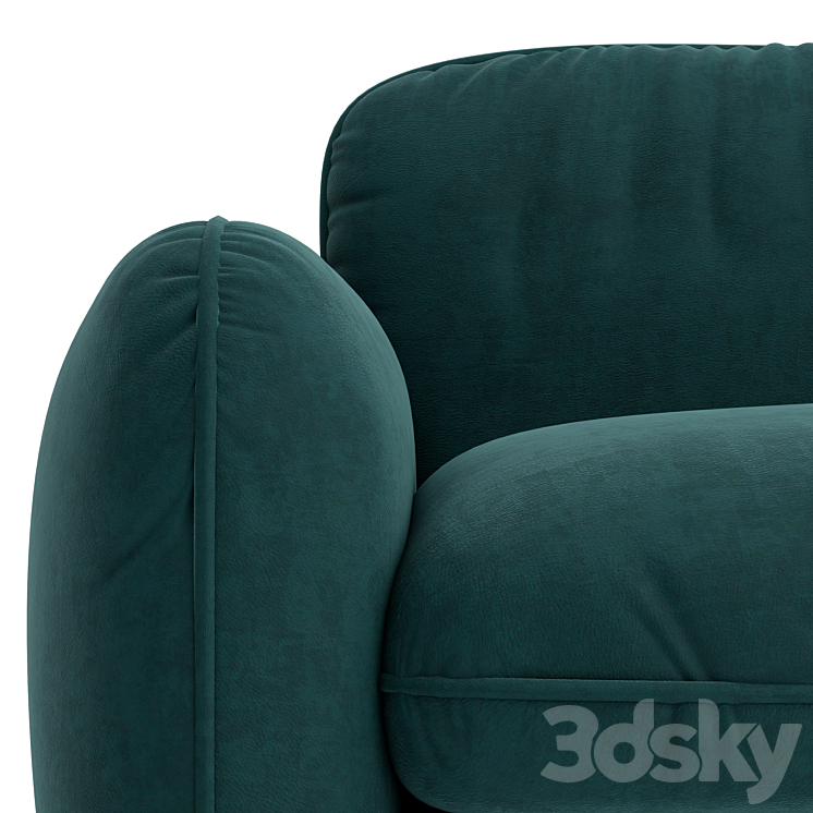 Baxter Brigitte sofa 3DS Max Model - thumbnail 2