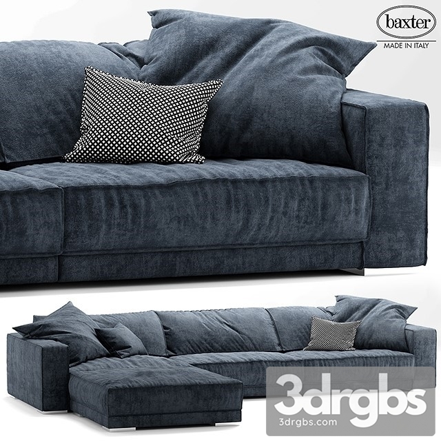 Baxter Budapest Soft Sofa 01 3dsmax Download - thumbnail 1