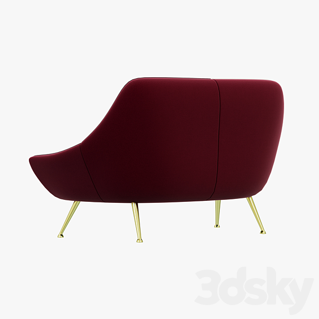 Baxter Mio Sofa 3ds Max - thumbnail 2