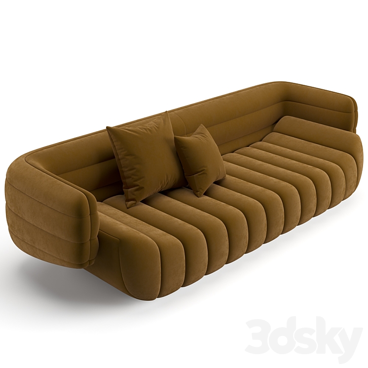 Baxter tactile sofa 3DS Max Model - thumbnail 2