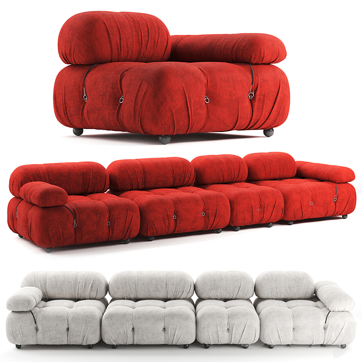 B&B Italia CAMALEONDA SOFA 3DS Max Model - thumbnail 1