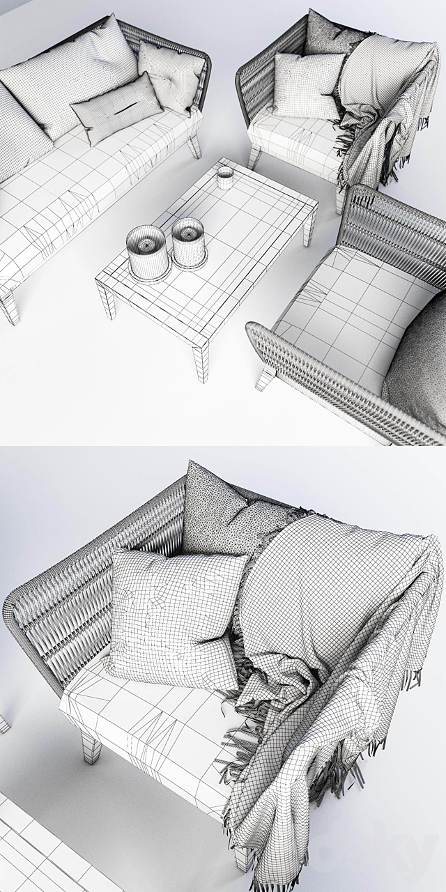 Bellano outdoor furniture 3DSMax File - thumbnail 3