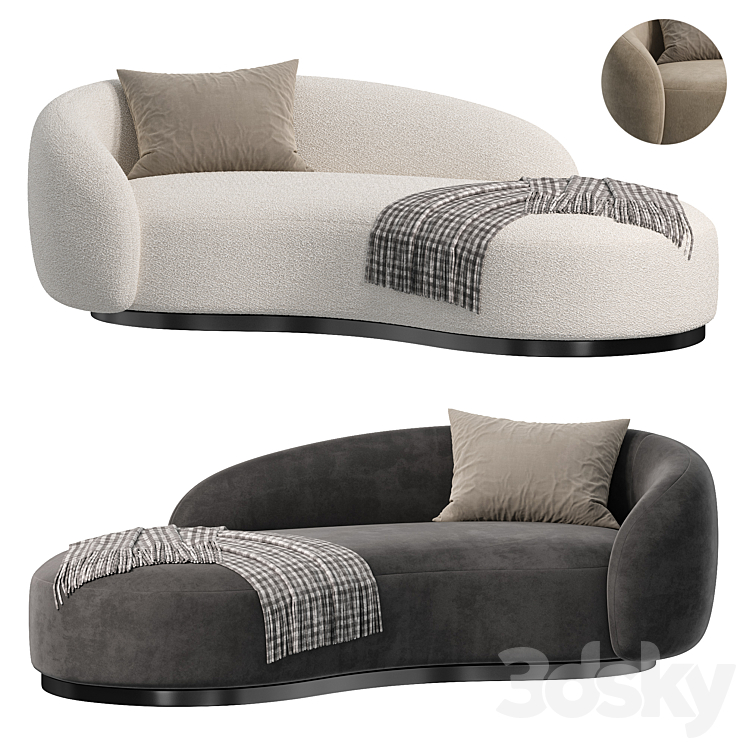 Bernd Sofa By Eichholtz 3DS Max Model - thumbnail 1