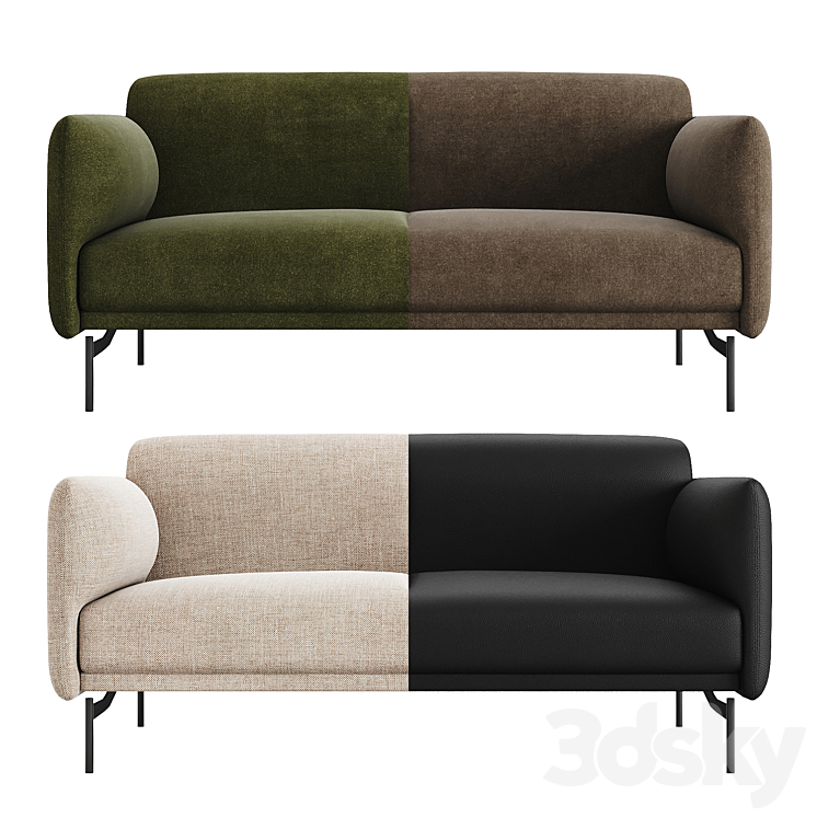 Berne 2 Seater Sofa by BoConcept 3DS Max Model - thumbnail 2