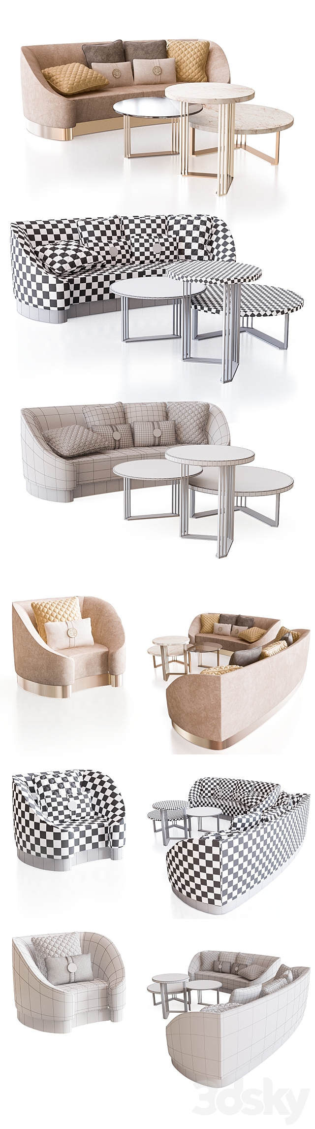 BIZZOTTO Infinity furniture set 3DSMax File - thumbnail 3