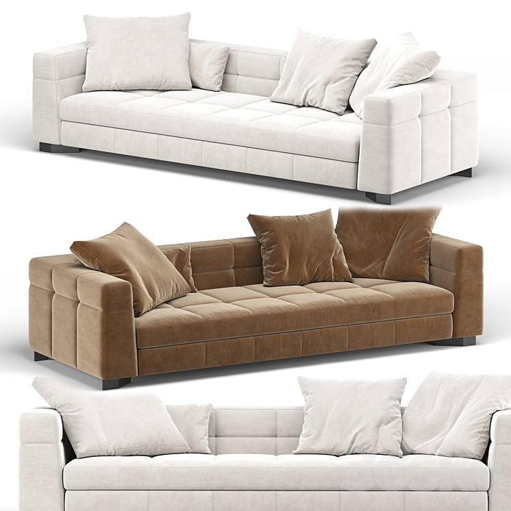 Blazer sofa 3DS Max Model - thumbnail 2