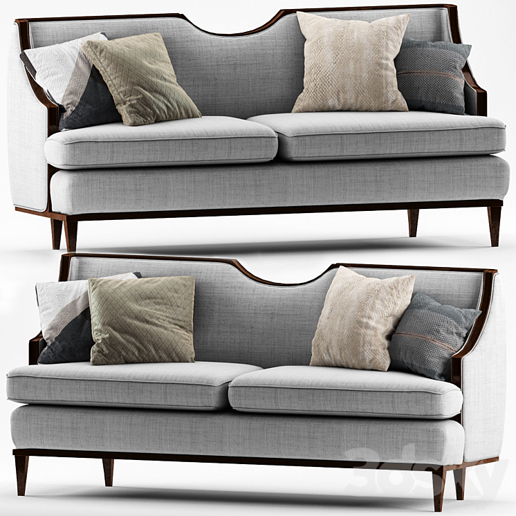 Block nomad sofa 3DS Max Model - thumbnail 1