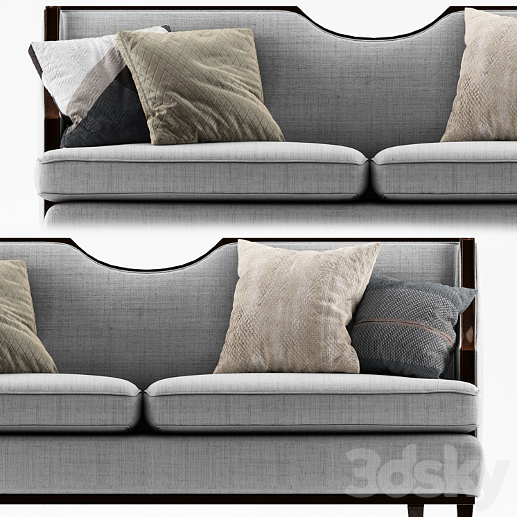 Block nomad sofa 3DS Max Model - thumbnail 2