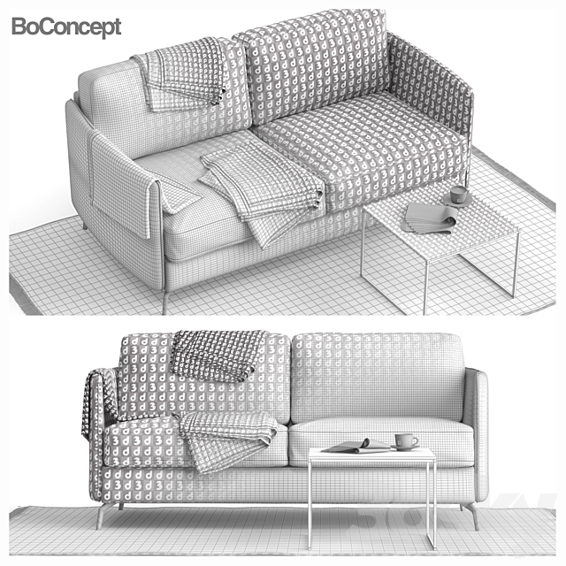 BoConcept_Osaka_Sofa 3ds Max - thumbnail 3