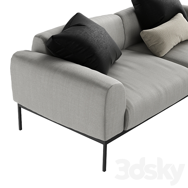 Bon Sofa by Adea 3ds Max - thumbnail 2