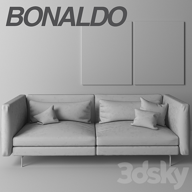 Bonaldo Colors sofa with pillows 3DSMax File - thumbnail 3