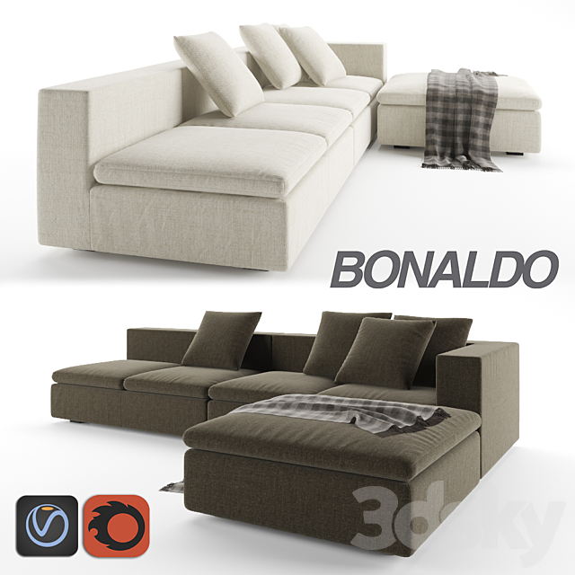 Bonaldo Land sofa 3DSMax File - thumbnail 1