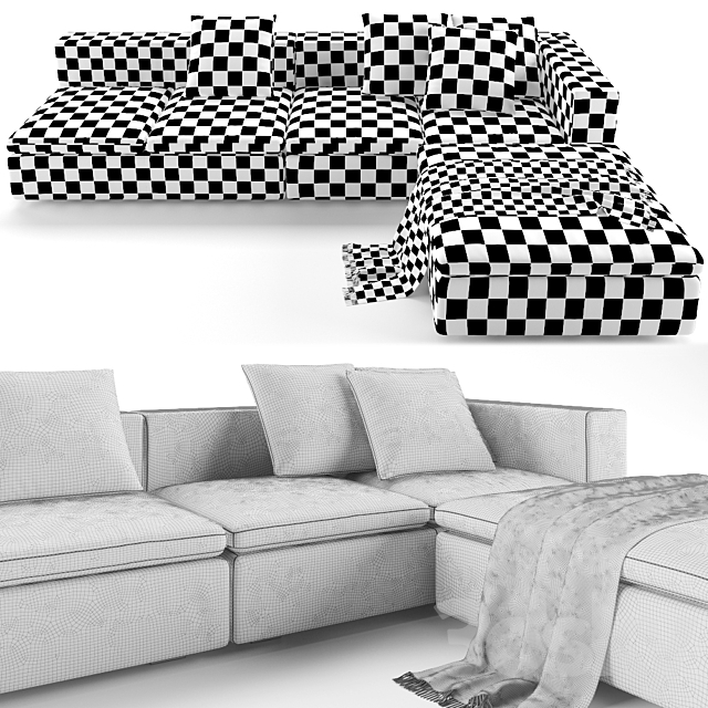 Bonaldo Land sofa 3DSMax File - thumbnail 3