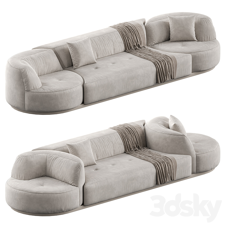 BORDONE SOFA 3DS Max Model - thumbnail 2