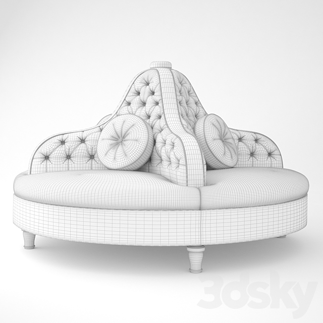 Borne Sofa 3DS Max Model - thumbnail 3