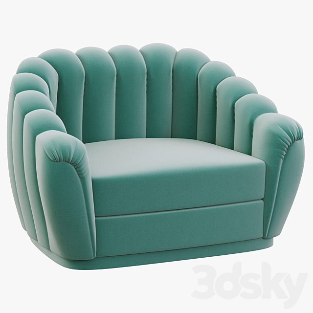 Brabbu Oreas Single Sofa 3DSMax File - thumbnail 1