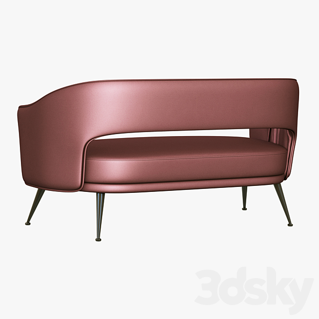 Brabbu STOLA 2 SEAT SOFA 3DS Max Model - thumbnail 2