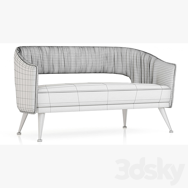 Brabbu STOLA 2 SEAT SOFA 3DS Max Model - thumbnail 3