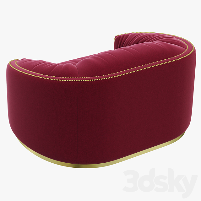 Brabbu Wales Single Sofa 3DS Max Model - thumbnail 2