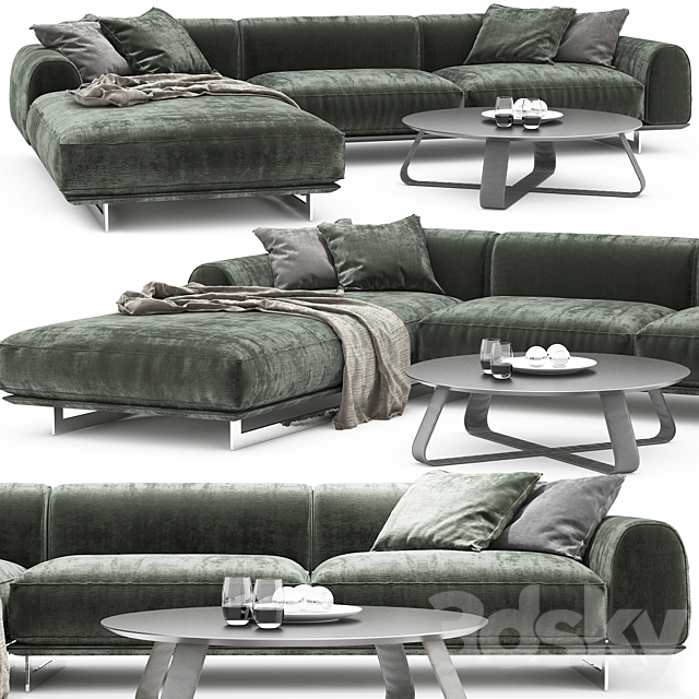 Brandy sofa_Gamma_Coffee Tables 3DSMax File - thumbnail 1