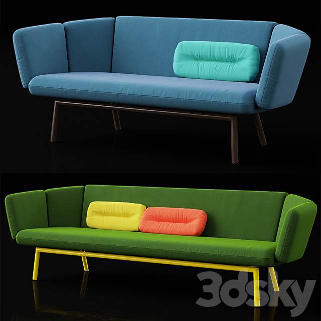 Bras sofas 3DS Max Model - thumbnail 1