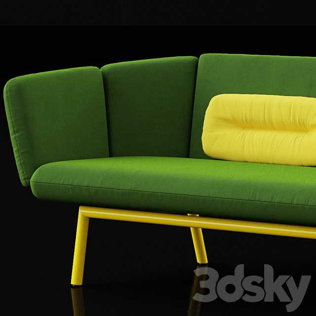 Bras sofas 3DS Max Model - thumbnail 2