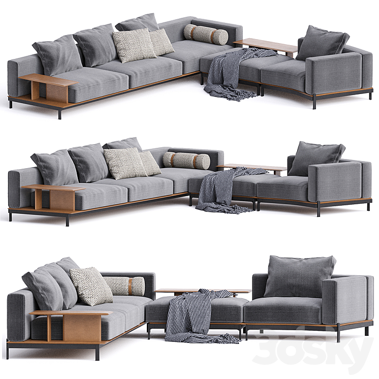 BRERA SOFA POLIFORM 3DS Max Model - thumbnail 1