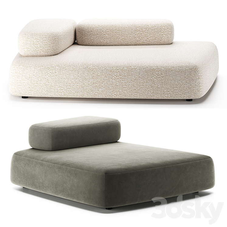 BUBBLE ROCK | Sofa by Living Divani 3DS Max Model - thumbnail 1