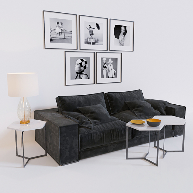 Budapest Soft Sofa 3DSMax File - thumbnail 1